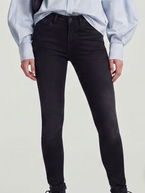 G-Star Lynn Black Mid-Rise Skinny Jeans